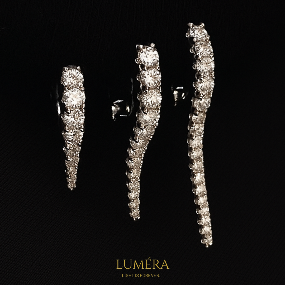 Modern Tasarım Gümüş Rodyum Kaplama Lüks Yüzük – Luméra