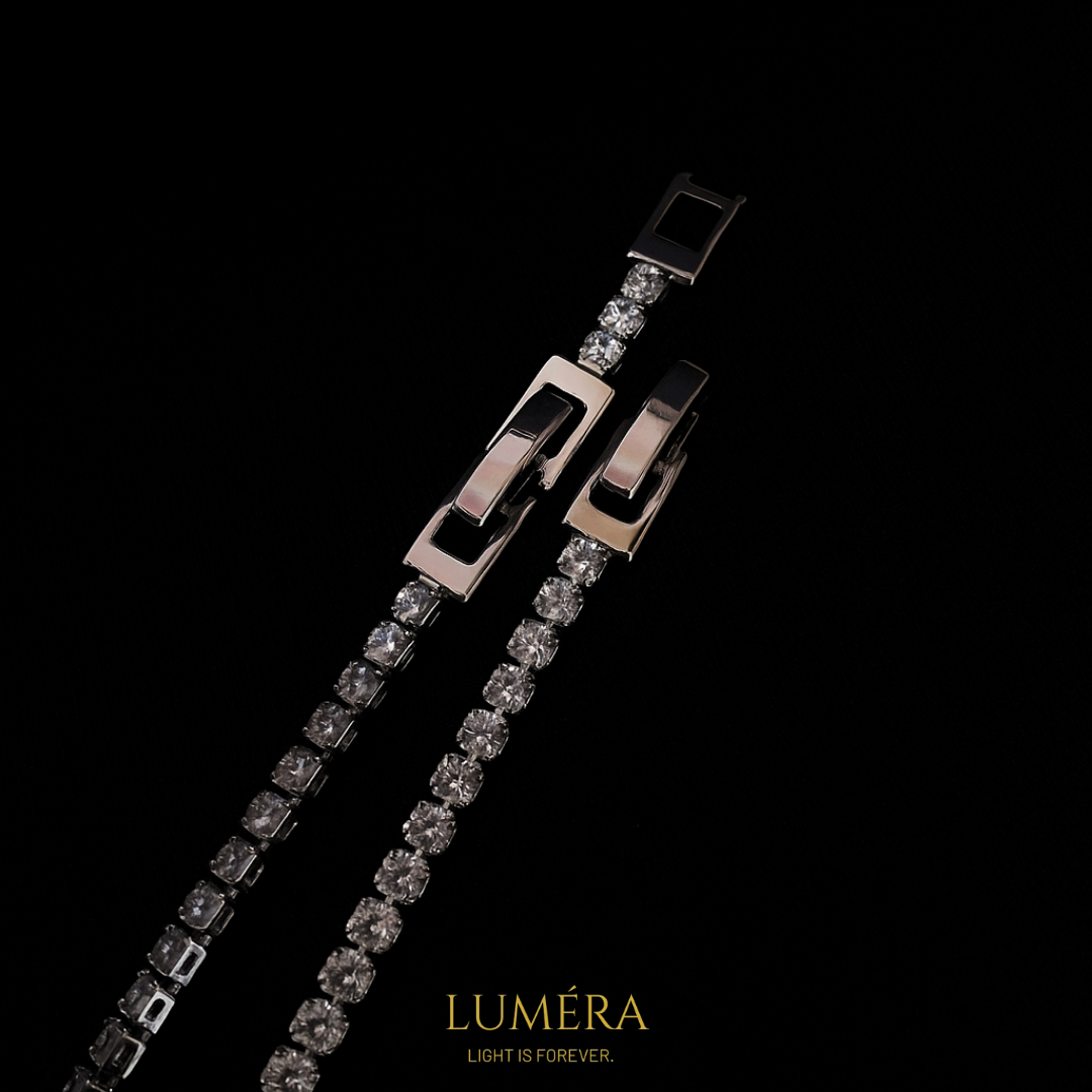 Zirkon Taşlı Işıltılı Bileklik | Lüks Kadın Bileklik – Luméra