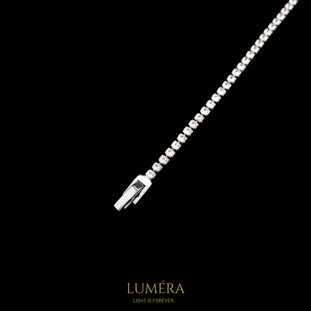 Zirkon Taşlı Işıltılı Bileklik | Lüks Kadın Bileklik – Luméra