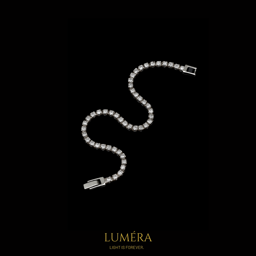 Zirkon Taşlı Işıltılı Bileklik | Lüks Kadın Bileklik – Luméra