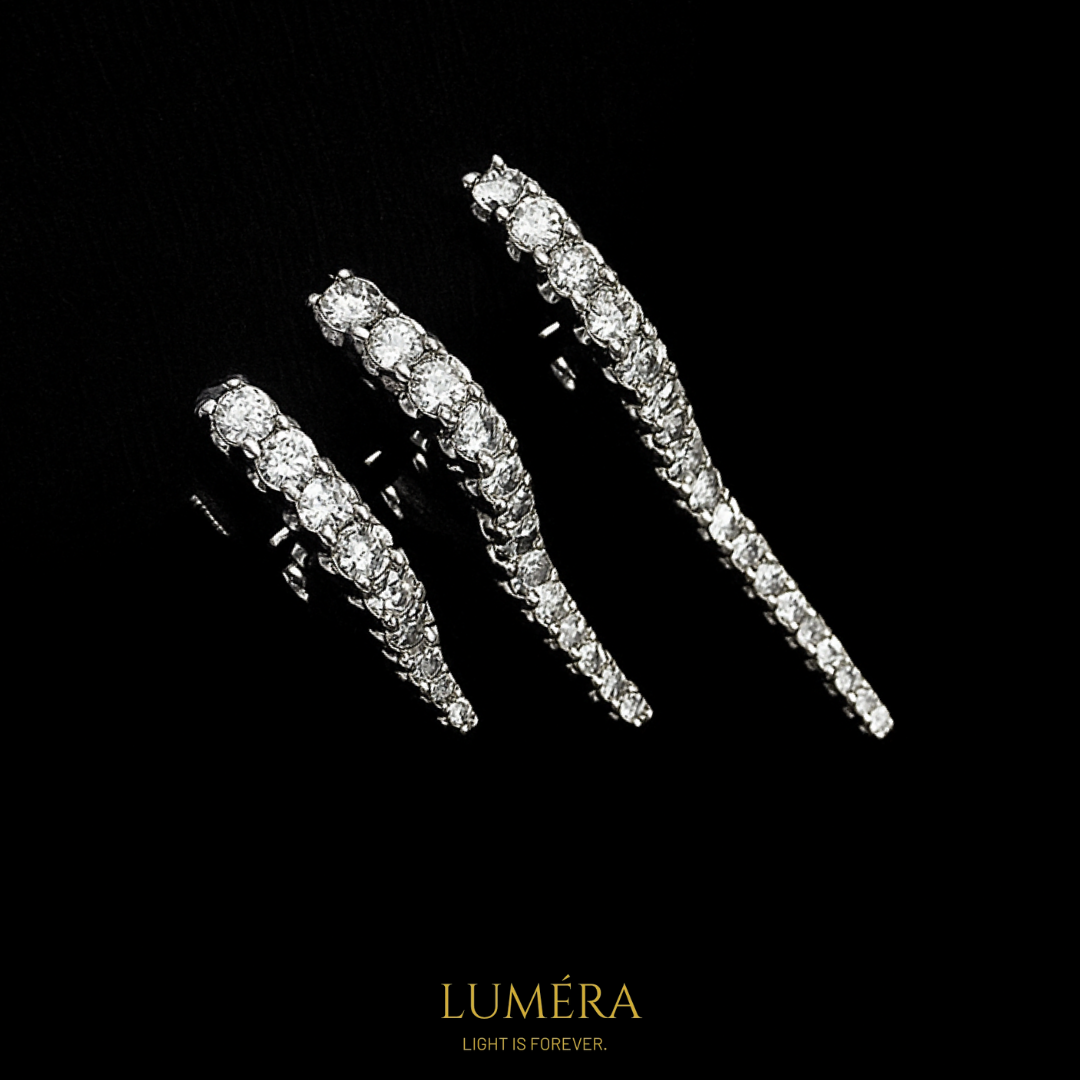 Modern Tasarım Gümüş Rodyum Kaplama Lüks Yüzük – Luméra