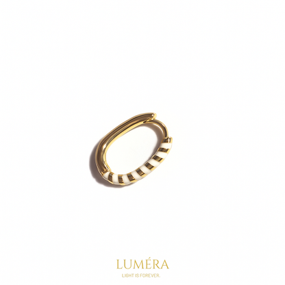 Altın Detaylı Nazar Gözlü Kalp Küpe Seti – Luméra